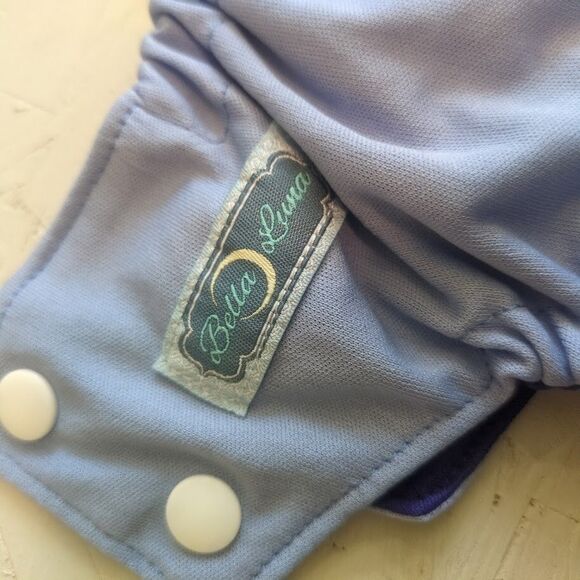 Bella Luna Pocket Cloth Diaper Small Purple No Insert - Picture 3 of 5